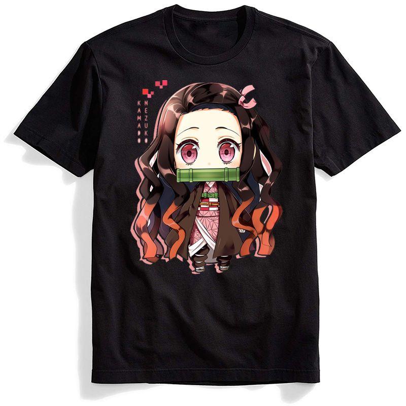 Demon Slayer Kimetsu No Yaiba Tshirt Men Casual Harajuku Japanese Streetwear Black T Shirt Summer Top