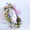 Boho Style Floral Headband Simulated Flower Wedding Headpiece Bridal Wreaths  Seaside Vacation