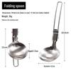 Portable Folding 304 Stainless Steel Spatula and Frying Pan for Camping, Picnic, BBQ, and Outdoor Travel