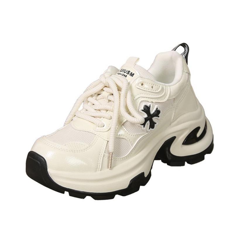 Fashion New Style Women's Luxury Thick Sole Designer Sneakers Casual Ladies Mesh Breathable Tennis Shoes High Quality Vulcanized Shoes
