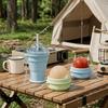 Ice Cream Design Foldable Ice Ball Cup Leak-Proof Ice Cube Water Bottle  Office