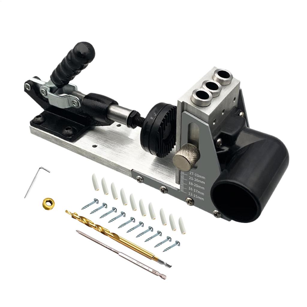 Angle Drill Guide Woodworking Hole Locator Precision Portable Punch Locator For Home Improvement Kitchen Cabinet Furniture