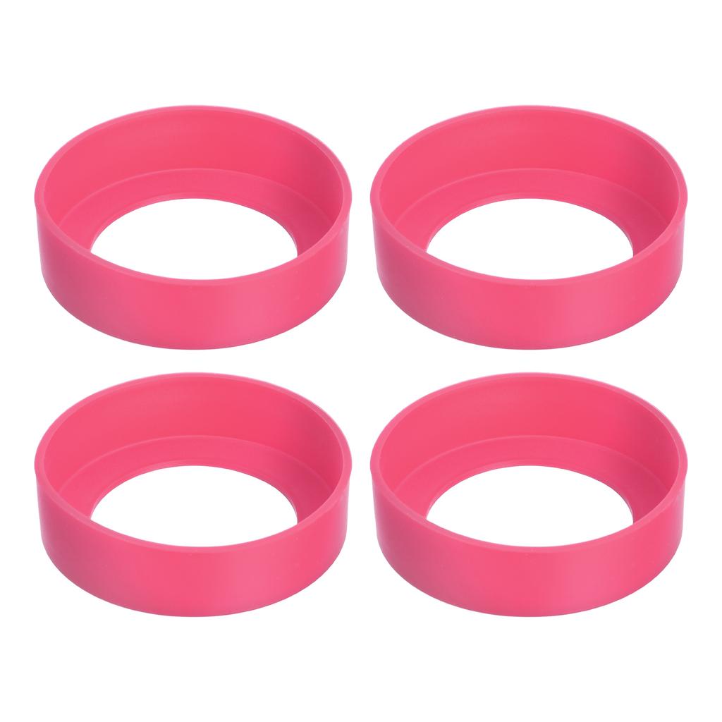 65mm Cup Holder Thermos Cup Base Protective Case Covers Pad Accessories Silicone Cup Bottom Protective Cover Multicolor 4Pcs