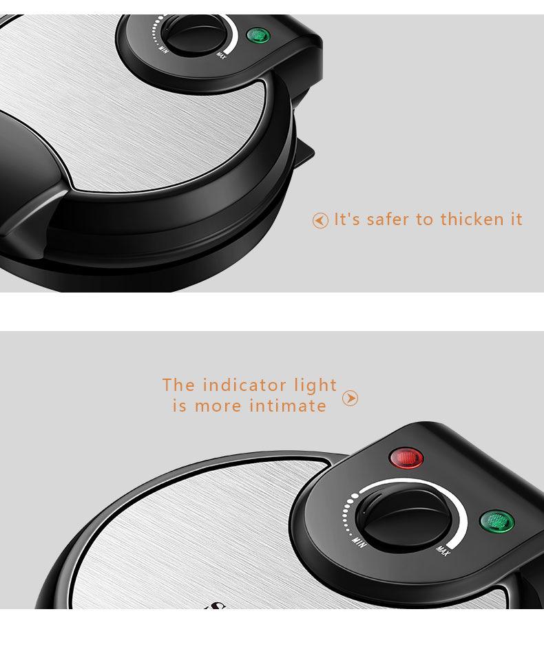 Electric Breakfast Crepe and Egg Roll Maker with Spring Roll & Ice Cream Skin Functions