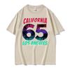 California Los Angeles Beautiful Beach T Shirt Men Women Fashion Vintage Short Sleeve Tshirts Cotton Casual Oversized Tee Shirt