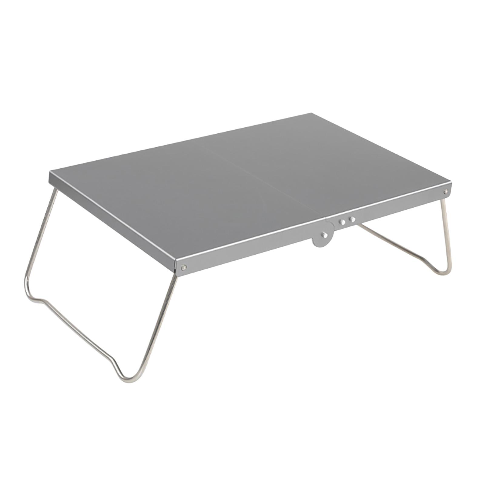 Mini Outdoor Folding Tables Portable Lightweight Picnic Desk Camp Tables Compact Camping Desk Utility Folding Tables серый