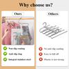 2 Pack Pants Hangers Space Saving Metal Closet Organizer,Clothes Pants Hangers,Closet Organizers and Storage for Pants Jeans Skirts Scarf Legging