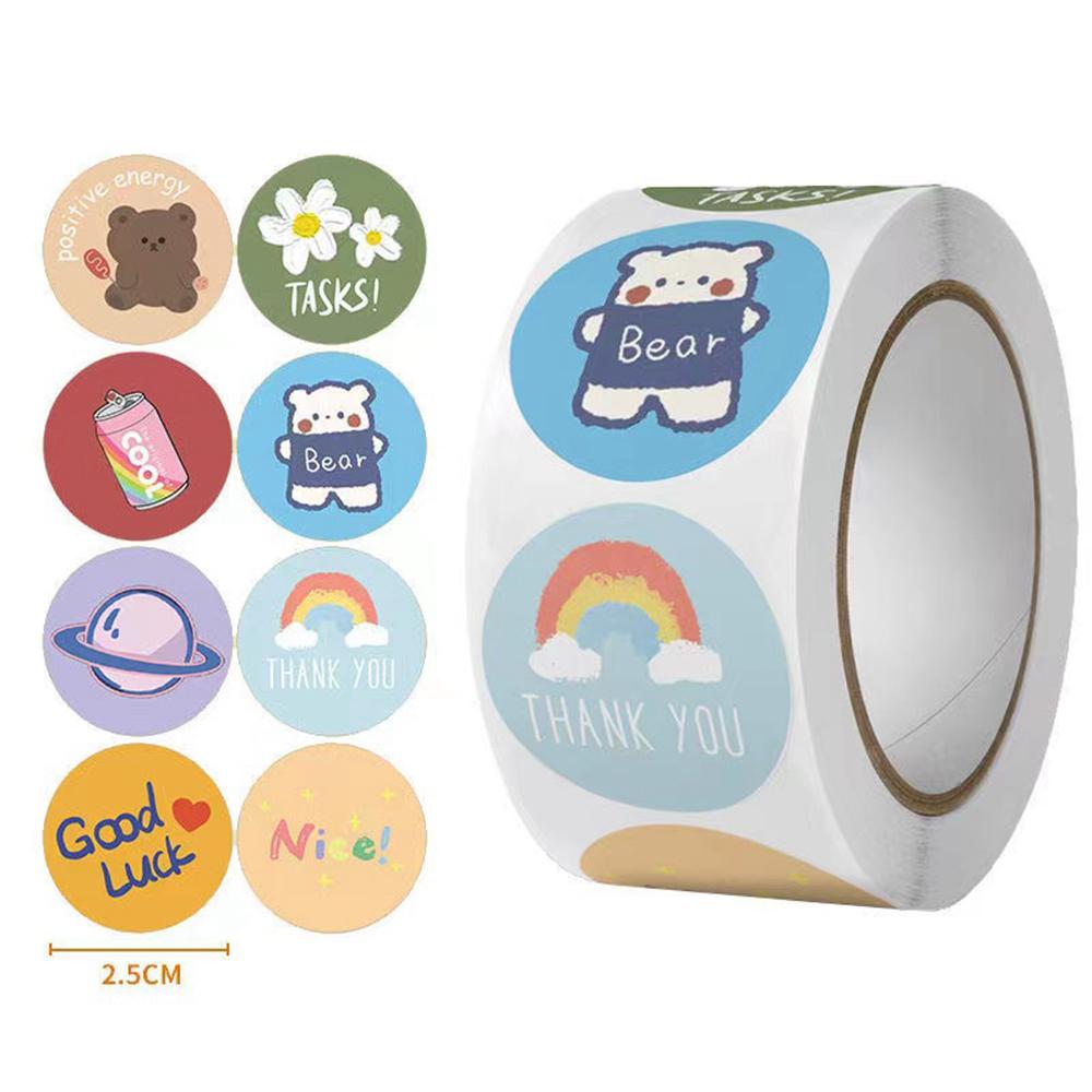 High-Standard 500Pcs/Roll High-Standard Reward Premium-Quality Stickers Top-Grade For Youngsters Top-Grade Children Superior-Grade Kindergarten