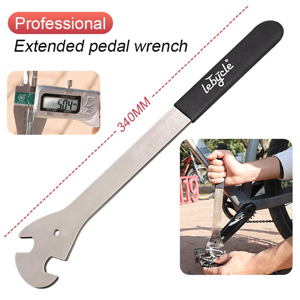 15mm Professional Bicycle Pedal Wrench Pedal Spanner With Long Handle Install Repair Tools For Mtb Road Bike
