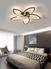 Black Ceiling Fan Light for Living Room Bedroom Dining Room Indoor Home Lighting Decorative Light Remote Control Smart Lamp