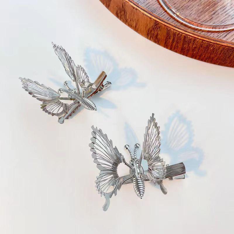 Moving Butterfly Hairpin Hanfu Fringe Hairpin Ancient Style Headdress Internet Celebrity Girl Side Clip Top Clip Bangs Clip