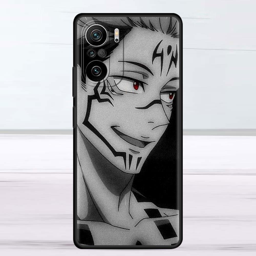 Hülle für Xiaomi Redmi Note 11 9S 10 9 8 7 9A 9C 9i K40 8T 10C 9T K50 Silikon Handyhülle Niedliches Jujutsu Kaisen Anime