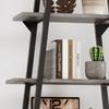 Bookshelf 5 Tier Industrial Wood, Tall Open Rustic Etagere Bookcase Ladder,Standing Display Shelves for Home Living Room Bedroom