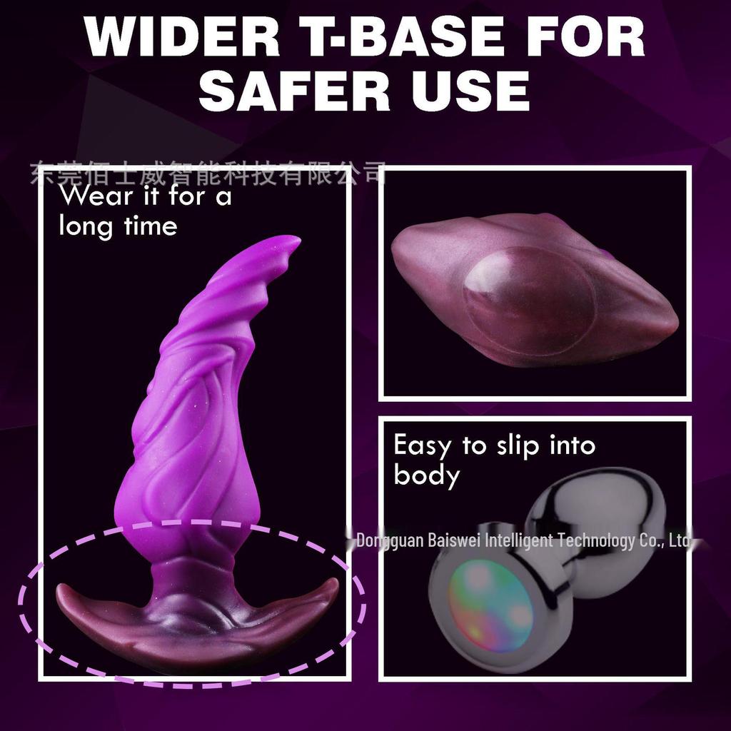 Unisex Wearable Silicone Butt Plug for Beginners: Outdoor Use, Soft and Flexible Design