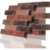 10 PCS 3D Wall Panel, Peel and Stick 3D Brick Wallpaper Faux Brick Wall Panels, 11.8 X 11.8 Inch, Faux Brick Foam Self Adhesive Textured Medieval for
