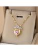 Collar con Colgante de Corona de Princesa para Mujer Joyería para Bodas y Fiestas Escola Blair Corona Rapunzel Collar Chapado en Oro Regalo para Ella