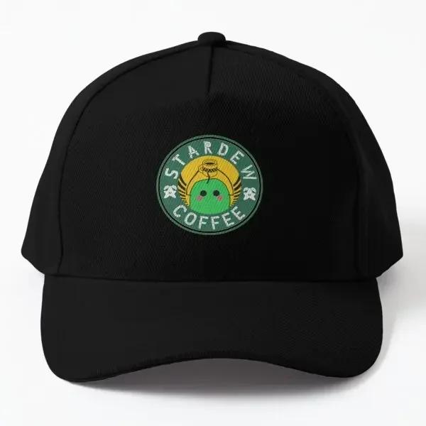 

Stardew Valley Stardew Coffee Baseball Cap Hat Outdoor Hip Hop Casual Mens Solid Color Printed Czapka Sport Boys Black