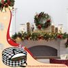 Christmas Wreath Storage Bag Lattice Wreath Dustproof Bag Seasonal Holiday Wreath Storage Container with Handle and Zipper