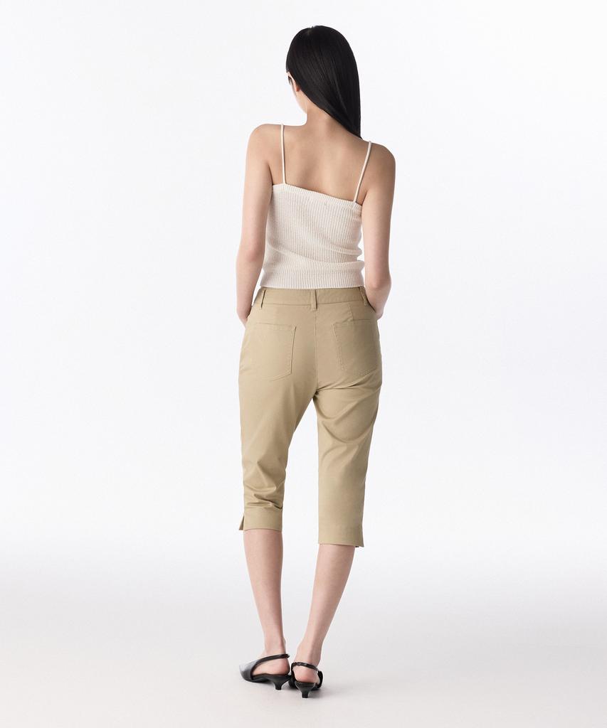 MUSINSA STANDARD WOMAN Women'S Cotton Capri Pants [Beige]
