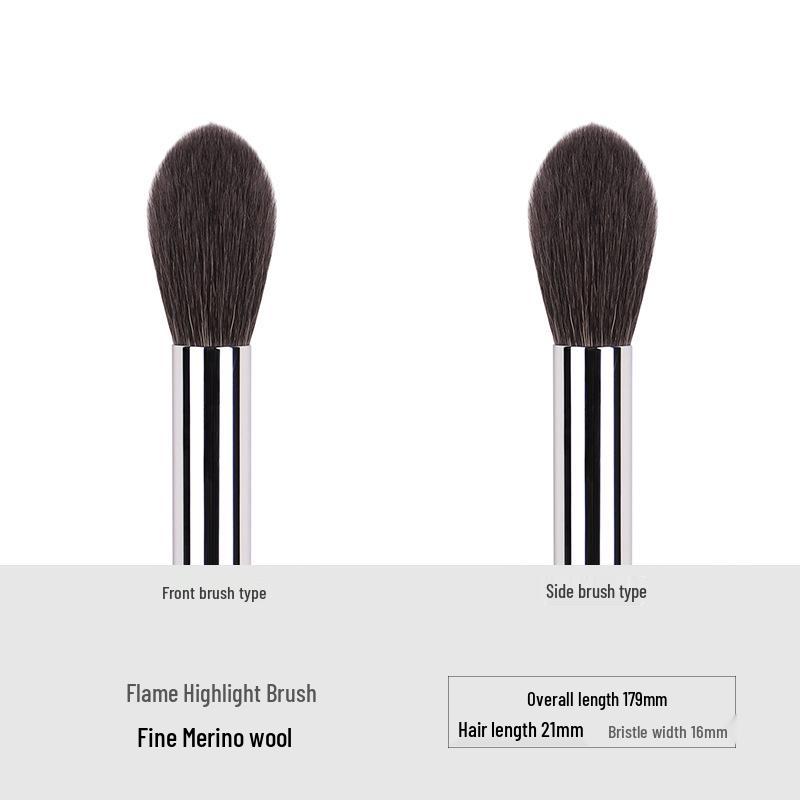 Ebony Wood Animal Hair 40-Piece Makeup Brush Set for Eyeshadow and Blush
