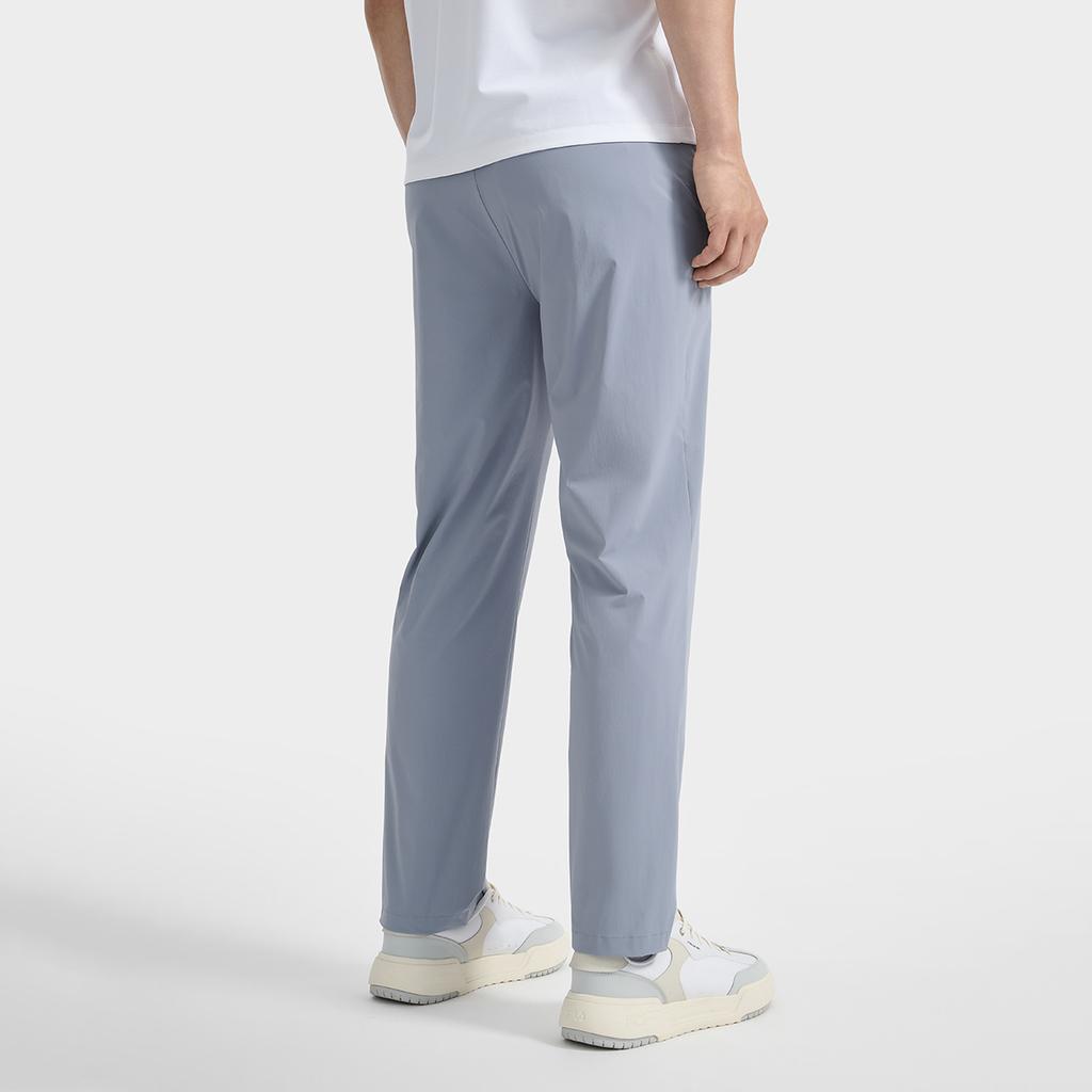 Fila Classic Casual Versatile Soft Breathable Stretch Minimalist Straight Leg Knit Sports Pants Men Bottoms White F11M533801F-BU