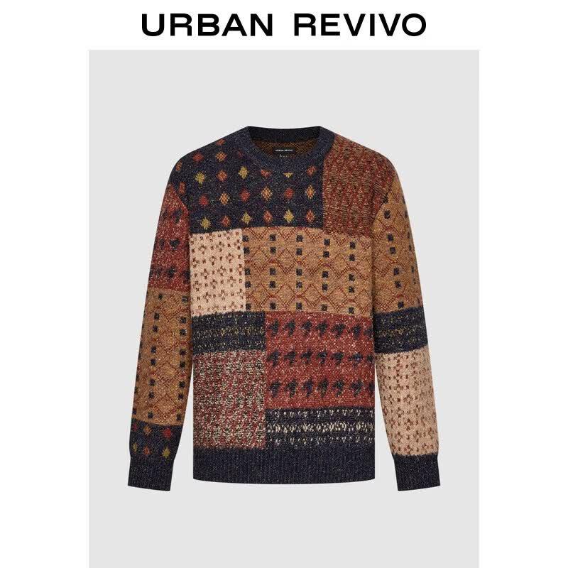 UR Men's Winter Fair Isle Knit Sweater