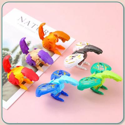 5pcs Random Color Dinosaur Transformed Eggs Plastic Twisted Egg Machines  Christmas Birthday Gifts