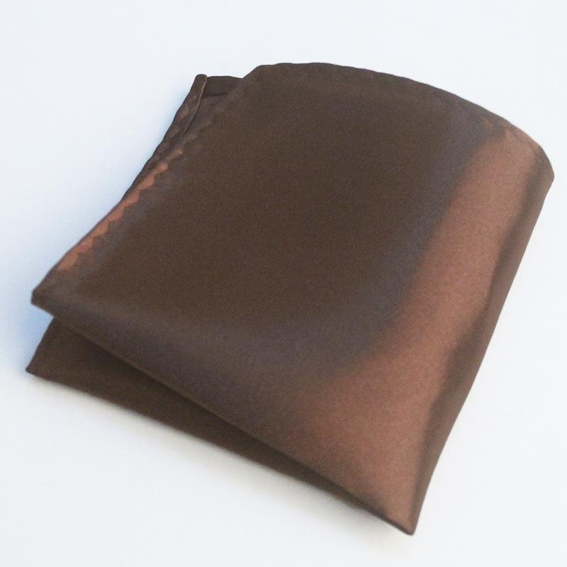 Men's Solid Color Pocket Square for Suits - Multi-color Wedding & Business Accessory Scarf