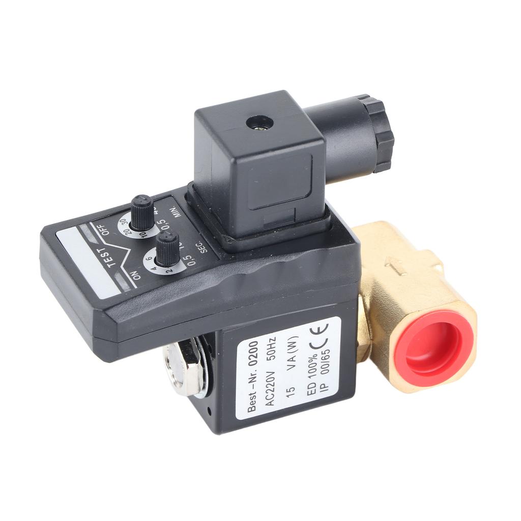 Elektronisches Ablassventil mit Timer, Tankentwässerung, elektrisches Magnetventil für Luftkompressor-Split
