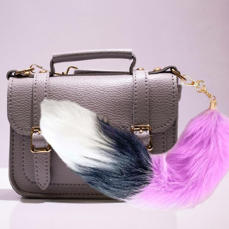 Faux Furs Foxes Tail Keychain Furry Furs Foxes Tail Keyring Handbag Hangings Charm Pendant Foxes Costumes Gift for Women