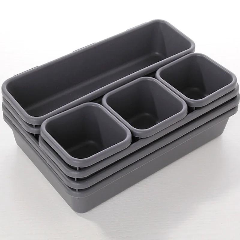 Home Desktop Drawer Storage Box, An Eight Piece Set That Can Be Freely Combined Into A Cosmetic Storage and Organizing Box