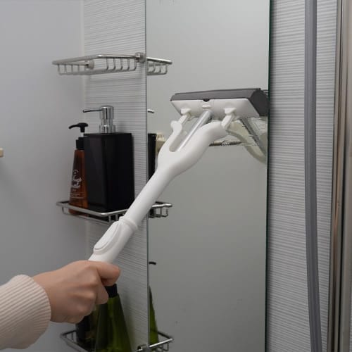 [Online Exclusive Color] Azuma Water Absorbent Mop with Super Absorbent Wringer, Mini, 43cm Long, 19cm Wiping Width, Easy Wringing, White