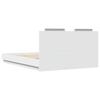 Bed Frame with Headboard White 140x200 cm Engineered Wood