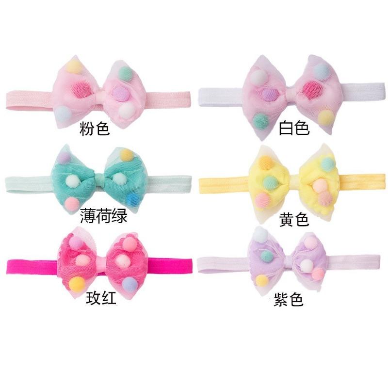 

Летняя новая милая детская повязка на голову, удобная повязка на голову для малышей с бантом конфетного цвета, детские аксессуары для волос