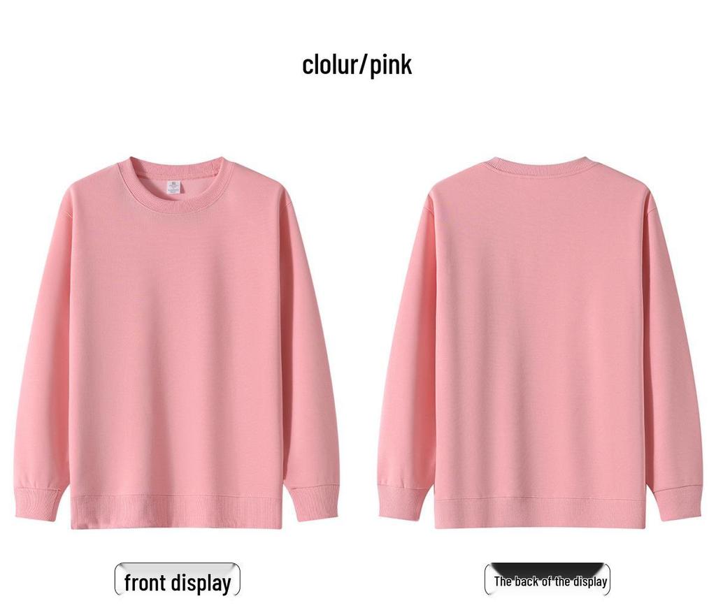 Unisex Korean Style Crewneck Sweatshirt: Casual, Classic, Minimalist, Loose Fit.