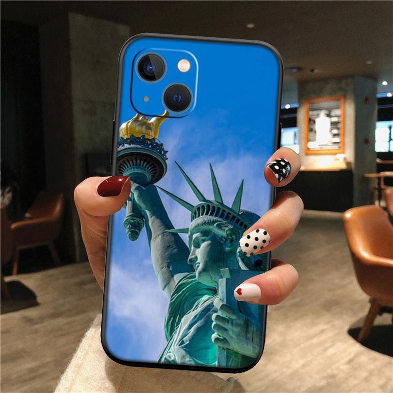 

IK66 Statue of Liberty New High-End Shell Phone Case for OPPO A3 Pro A72 A74 A76 A77 A77S A78 A79 A94 A95 A18 A40M A58 OPPO A40M