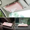 Car Tissue Box Hanging Sun Visor, Backrest Sunroof, Car Drawer Hanging Creative Leather Car Interior Supplies