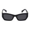 Miu Miu Full Frame Detail Acetate Square Sunglasses Women sunglasses Black 76I-XEV005