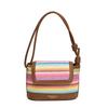 Fashionable Personalized Straw Tote Bag For Women Stylish Casual Mini Square Purse In Khaki Beige Pink Blue Colors
