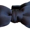 Women Hairpin Smooth Satin Bowknot Decor Anti-slip Teeth Hair Clip Side Bang Small Hair