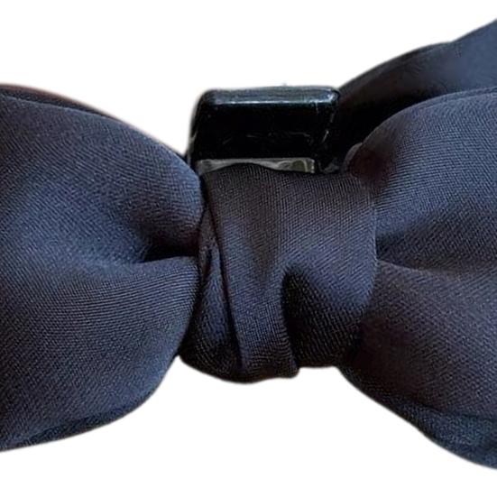 Women Hairpin Smooth Satin Bowknot Decor Anti-slip Teeth Hair Clip Side Bang Small Hair