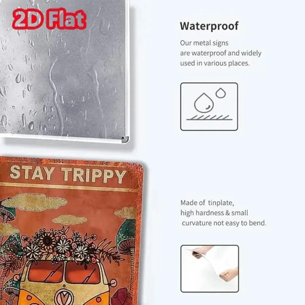 Vintage Halloween Witch Broom Parking Only Tin Sign Metal Decor for Home