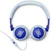 JBL Junior 320 / Kids' On-Ear Headphones / Volume Control Function / Built-in Microphone / Customizable Stickers Included / Blue / JBLJR320BLU