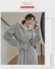Completo Due Pezzi da Donna Cardigan con Zip Dimagrante e Pantaloni a Gamba Larga per Primavera e Autunno