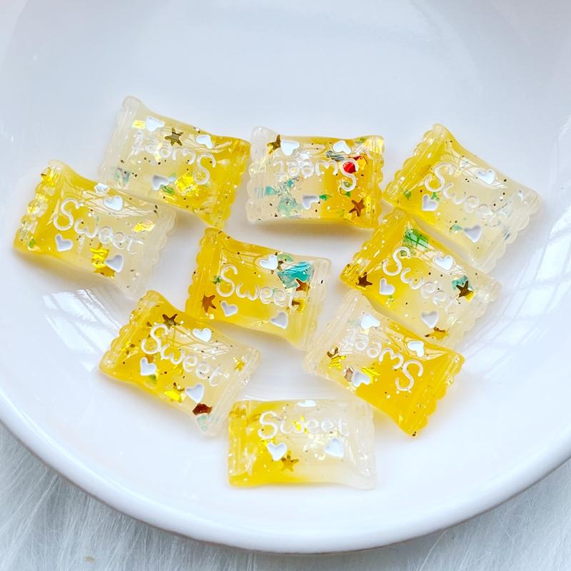 

20Pcs New Resin Lovely Mixed Shiny Mini Candy Flat Back Cabochon Scrapbook DIY Embellishments Accessories Q41