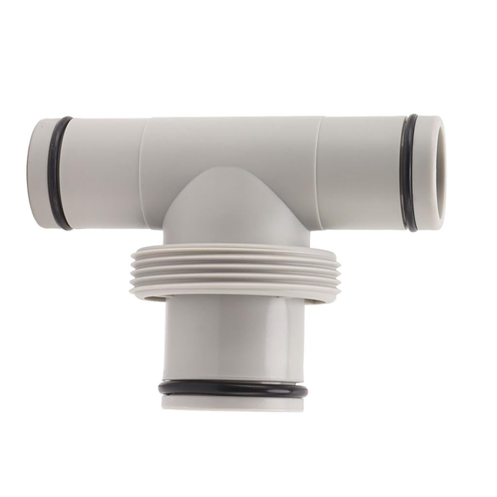 Pool Hose Adapter T Shape Threaded Pump Connector 1.5in To 1.25in Connection Hose Plunger for Pool