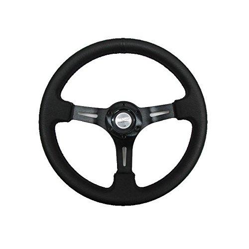 

Fortune D1 SPEC DEEP60 Deep Cone Steering Wheel, 34.5mm Diameter, Black Stitching, DSC-60345BK