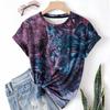 Wolf Casual Sports Women's T-shirt Round Neck Short Sleeved Loose Fit Casual Breathable Tee Shirts