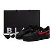 Air Force 1 Low Top Skateboard Shoes Unisex Black Red CW2288-001(Team55-)