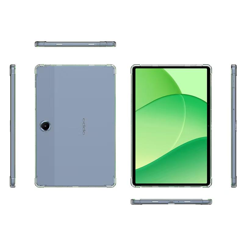 Voor Oppo Pad SE/OnePlus Pad Lite Hoesje Vierhoek Schokbestendig Transparant Tablet TPU Cover